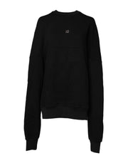 Dolce & Gabbana Black Cotton Crew Neck Sweatshirt Sweater - ACCEXO