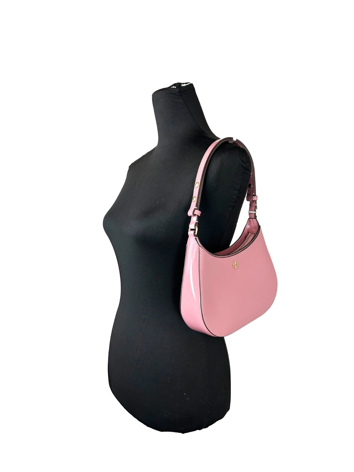 Tory Burch Patent Emerson Small Shoulder Bag Purse Pink - ACCEXO