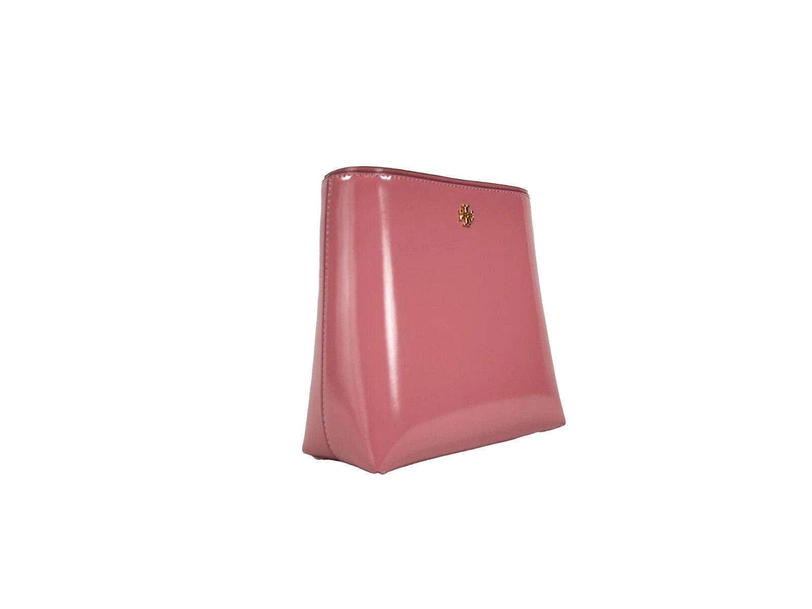 Tory Burch Patent Emerson Small Bucket Bag Purse Pink - ACCEXO