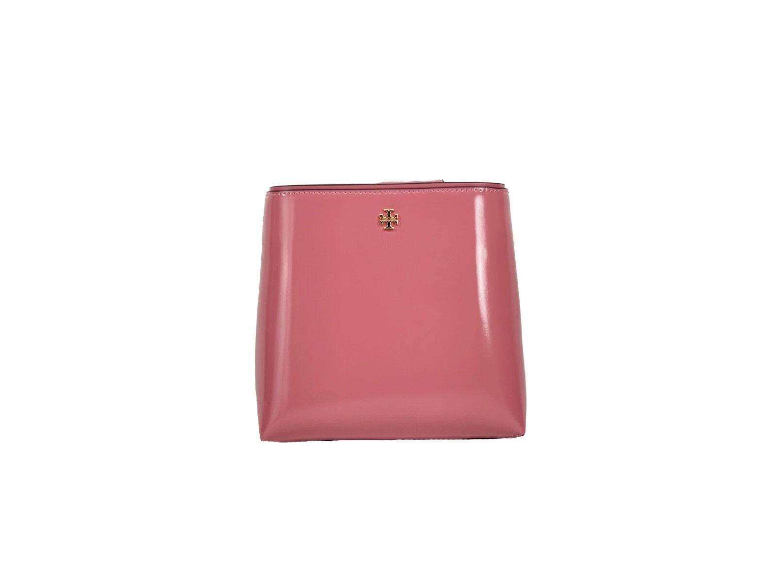 Tory Burch Patent Emerson Small Bucket Bag Purse Pink - ACCEXO