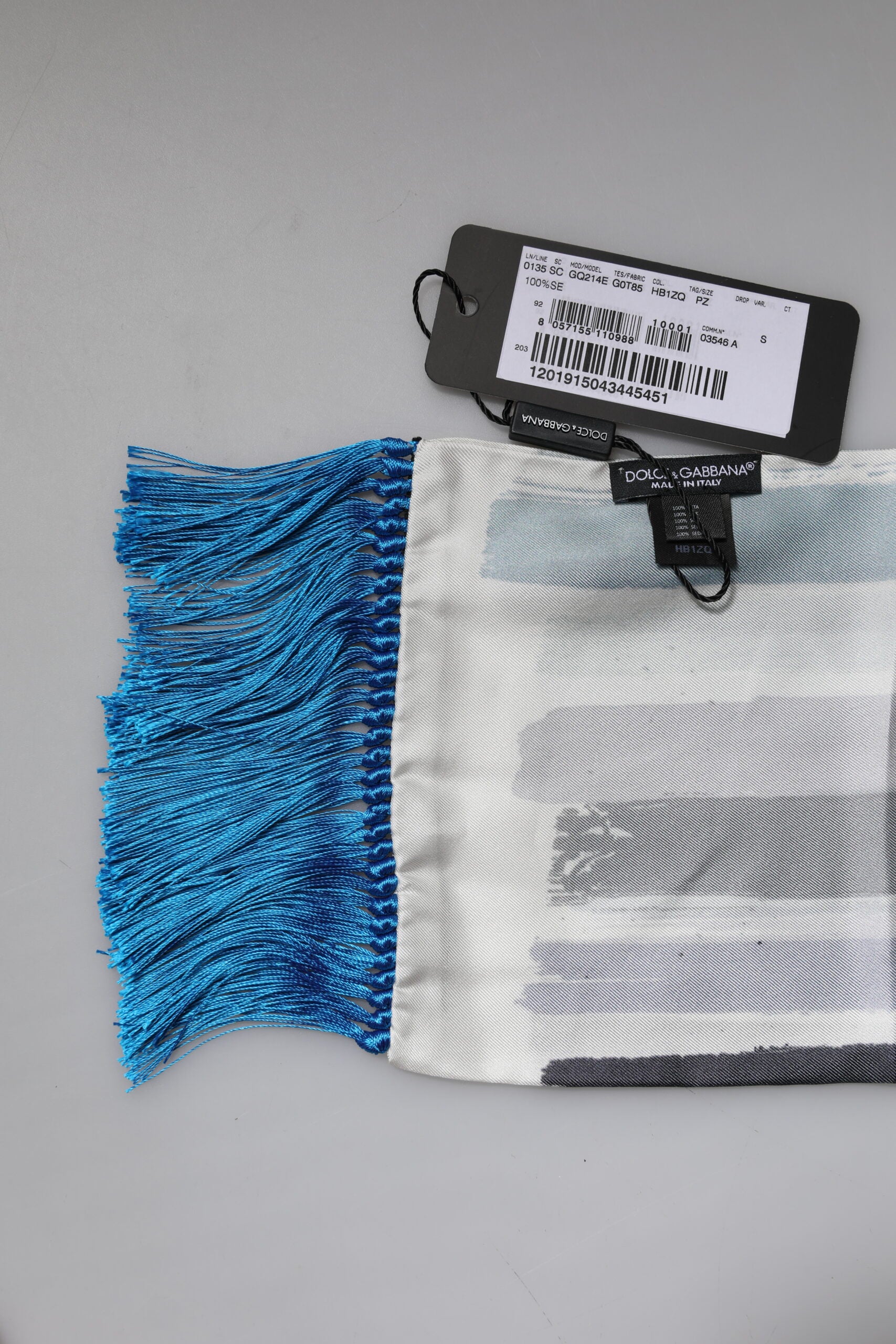 Dolce & Gabbana Multicolor Stripes Silk Fringes Neck Foulard Scarf - ACCEXO