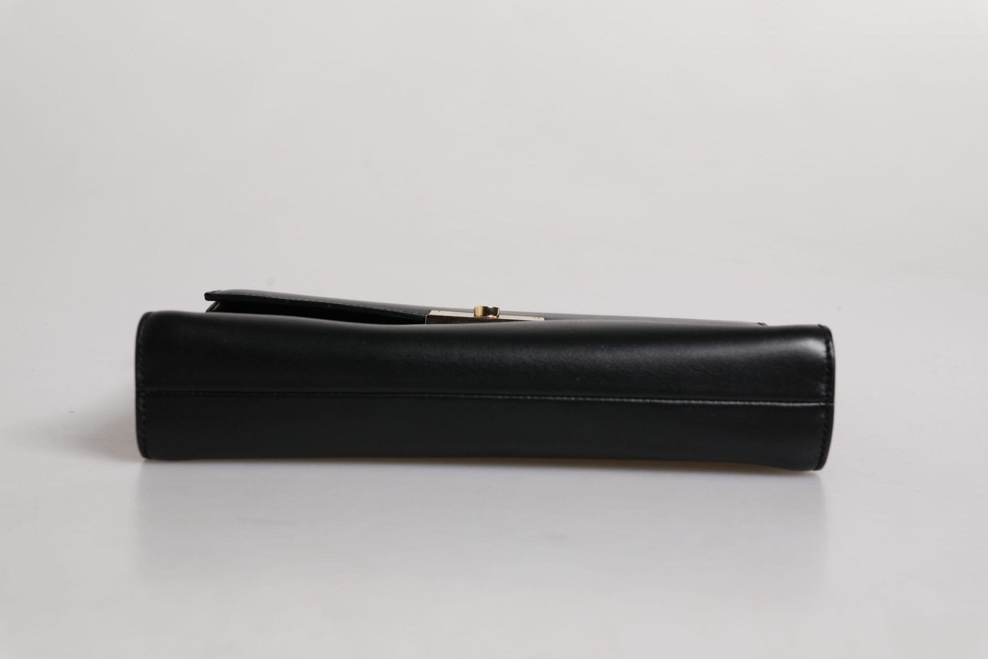 Dolce & Gabbana Black Leather Logo Plaque Document Briefcase Bag - ACCEXO