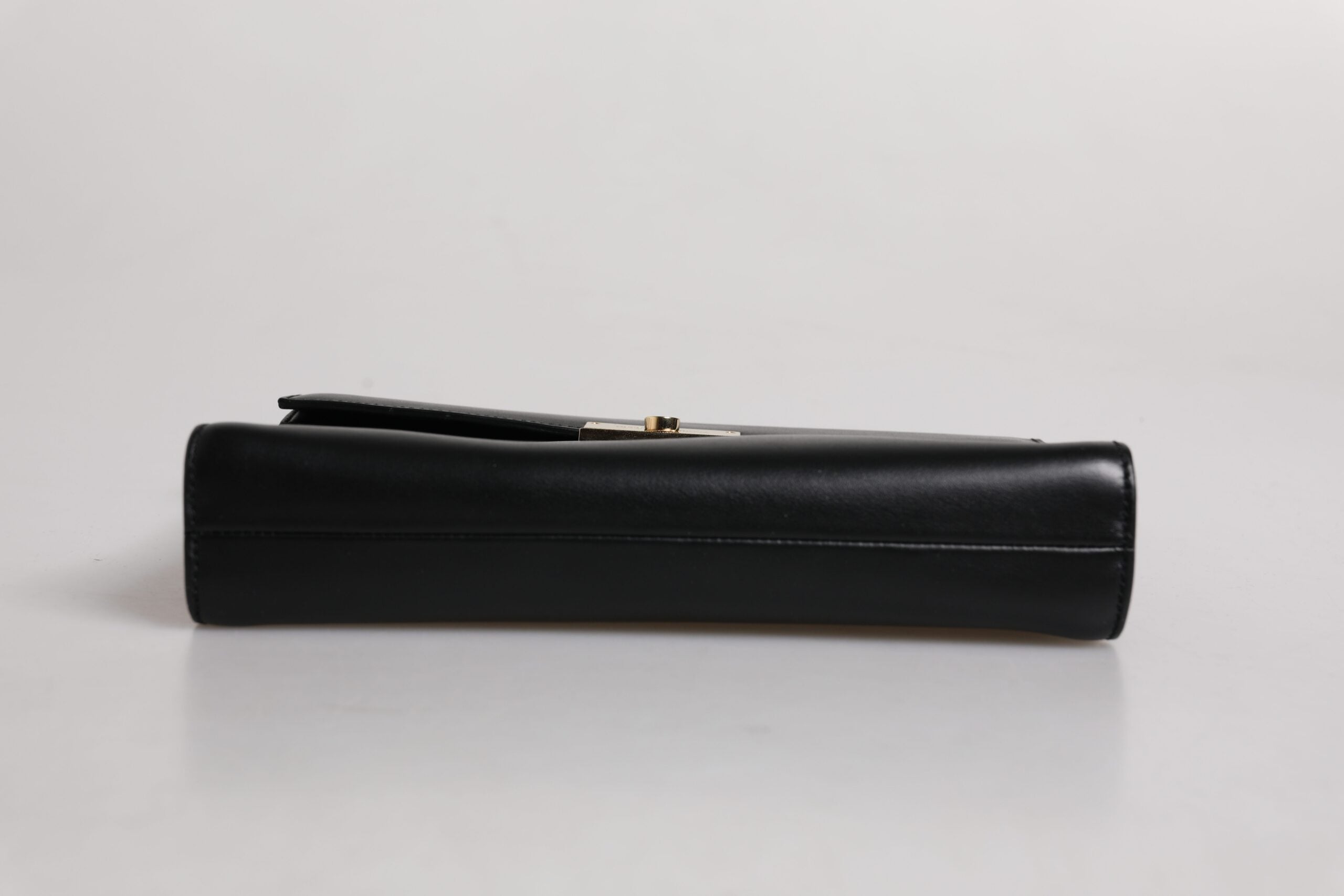 Dolce & Gabbana Black Leather Logo Plaque Document Briefcase Bag - ACCEXO