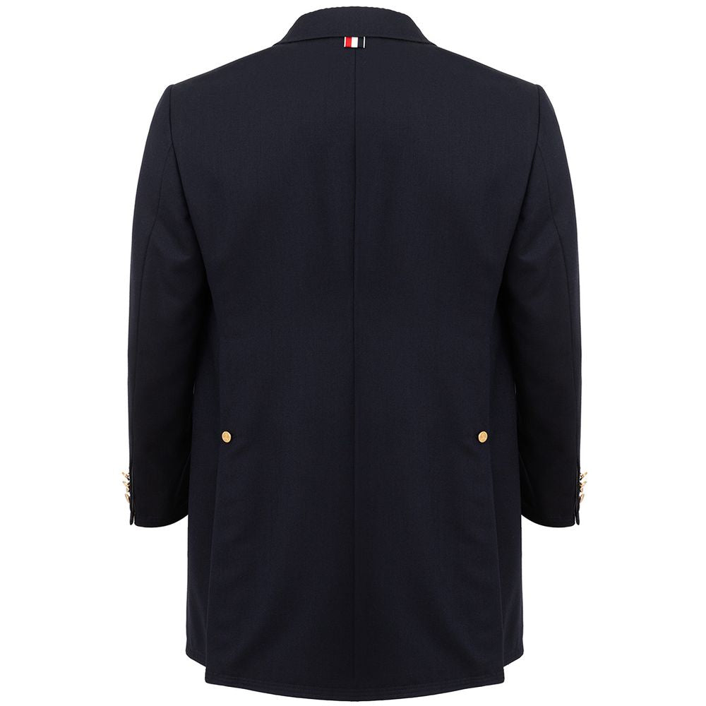 Thom Browne Elegant Wool Jacket in Signature Blue - ACCEXO