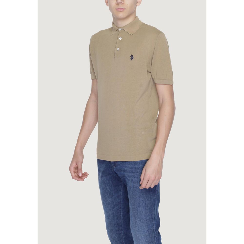 U.S. POLO ASSN. Beige Cotton T-Shirt - ACCEXO