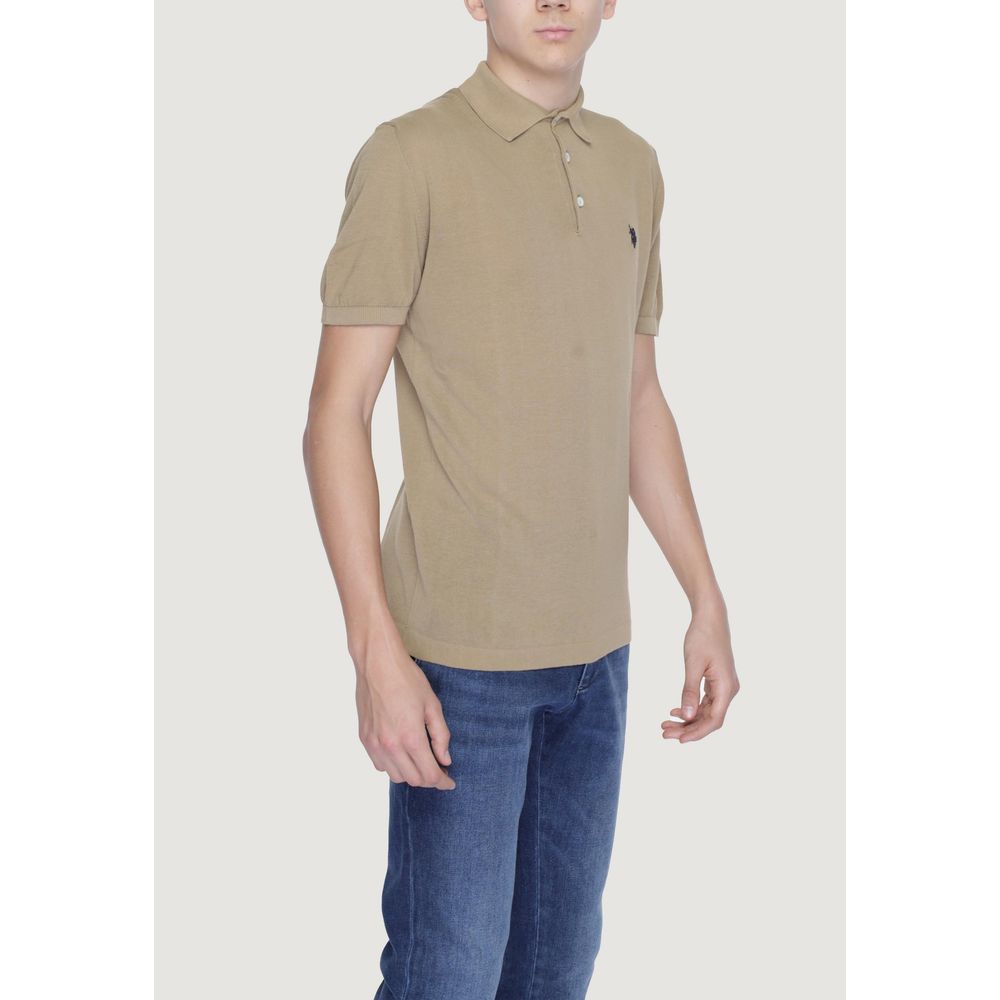U.S. POLO ASSN. Beige Cotton T-Shirt - ACCEXO
