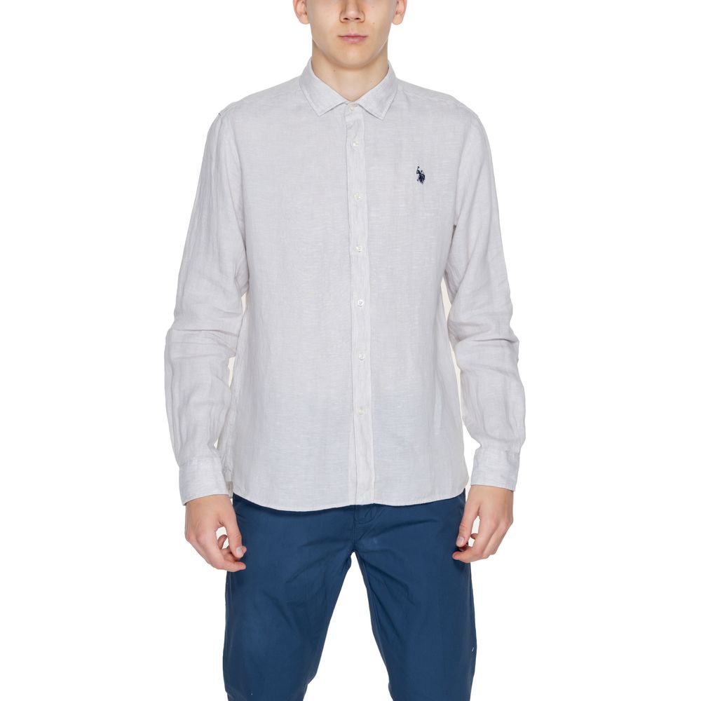 U.S. POLO ASSN. Beige Linen Shirt - ACCEXO