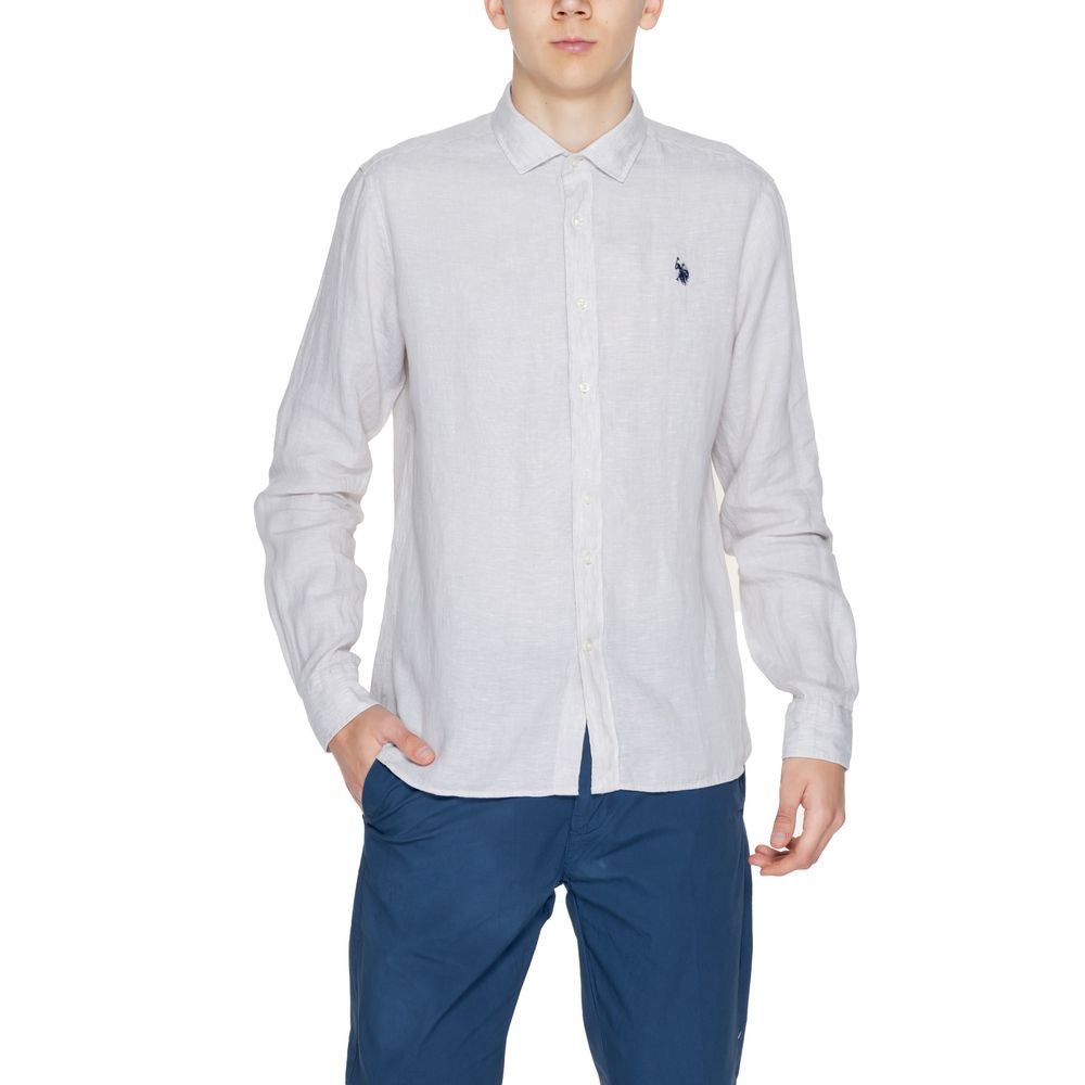 U.S. POLO ASSN. Beige Linen Shirt - ACCEXO