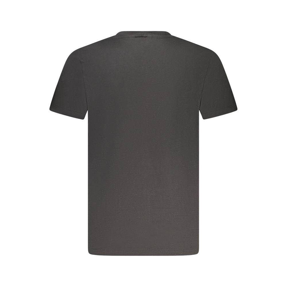 Calvin Klein Black Cotton Men V-Neck T-Shirt
