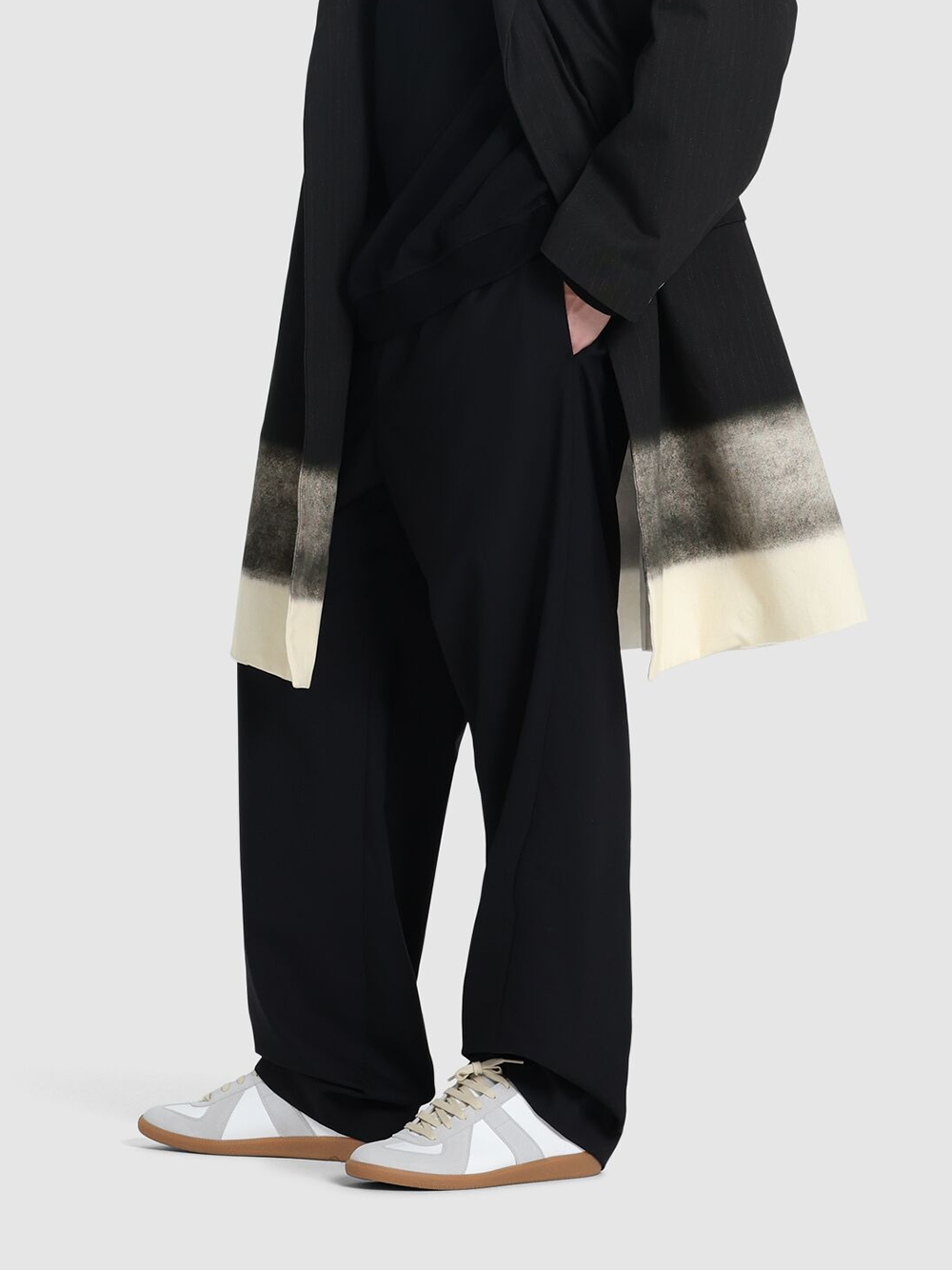 Maison Margiela Low Leather And Suede Sneakers - ACCEXO