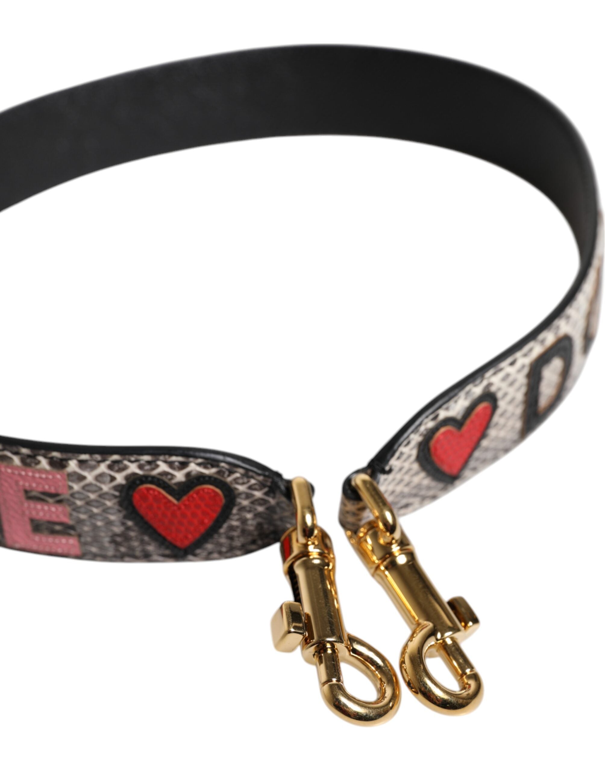 Dolce & Gabbana Multicolor DG AMORE Patch Bag Shoulder Strap - ACCEXO