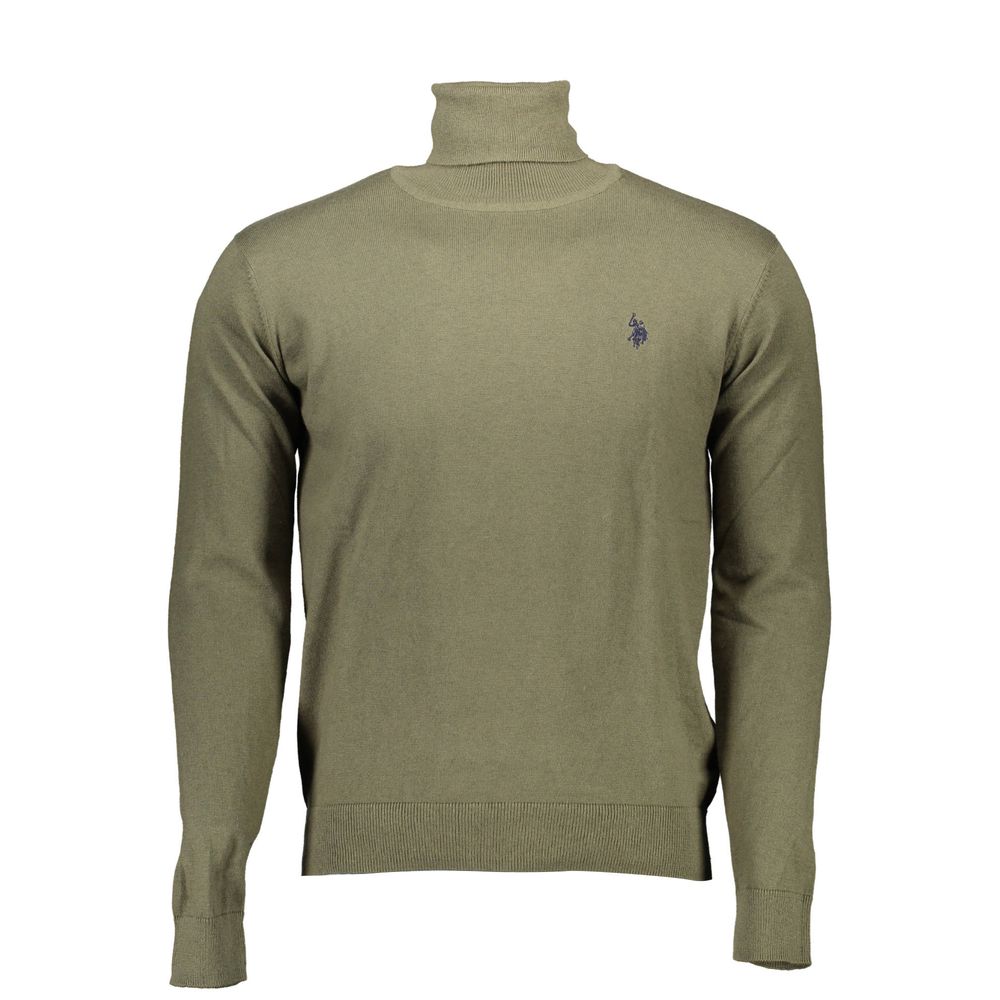 U.S. POLO ASSN. Green Cotton Men Sweater - ACCEXO
