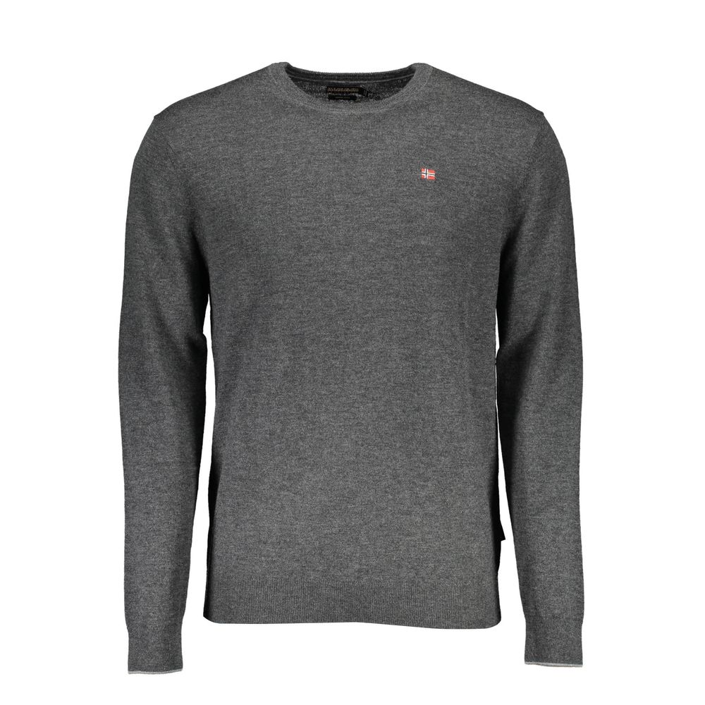 Napapijri Gray Wool Men Sweater - ACCEXO
