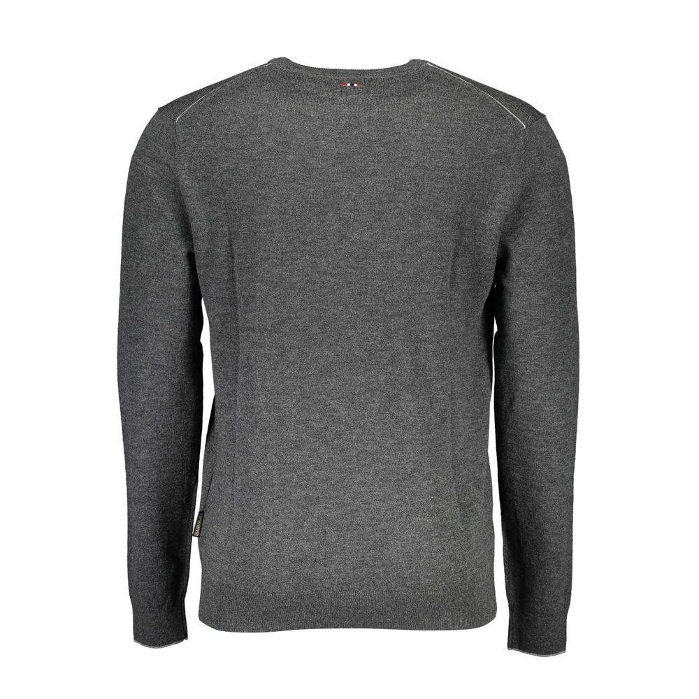 Napapijri Gray Wool Men Sweater - ACCEXO