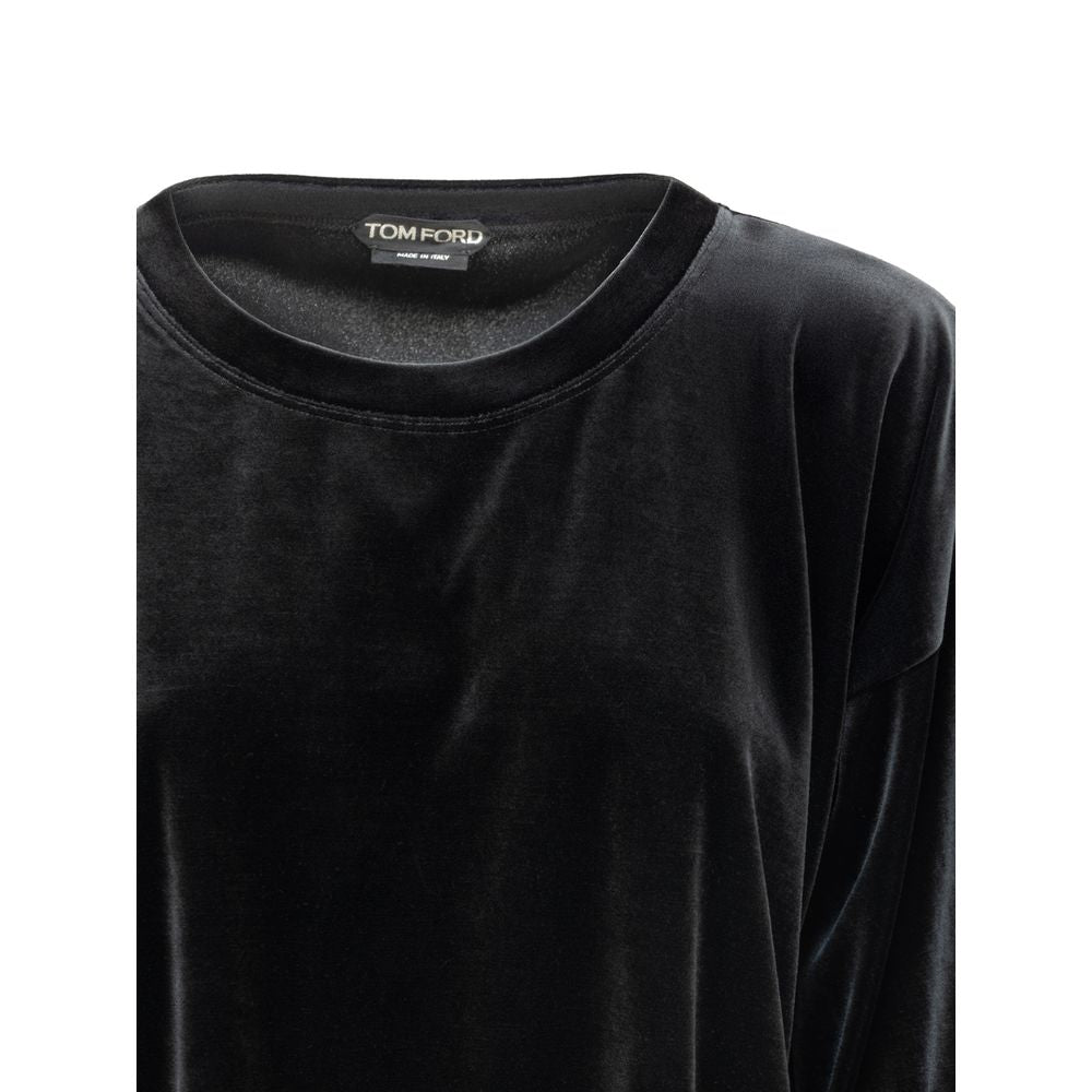 Tom Ford Black Synthetic Tops & T-Shirt - ACCEXO