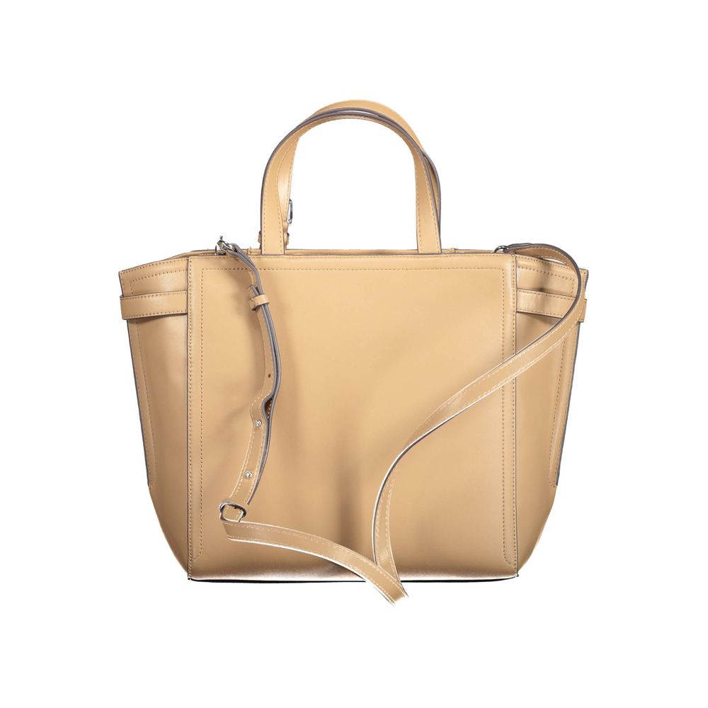 Calvin Klein Brown Polyester Women Handbag - ACCEXO