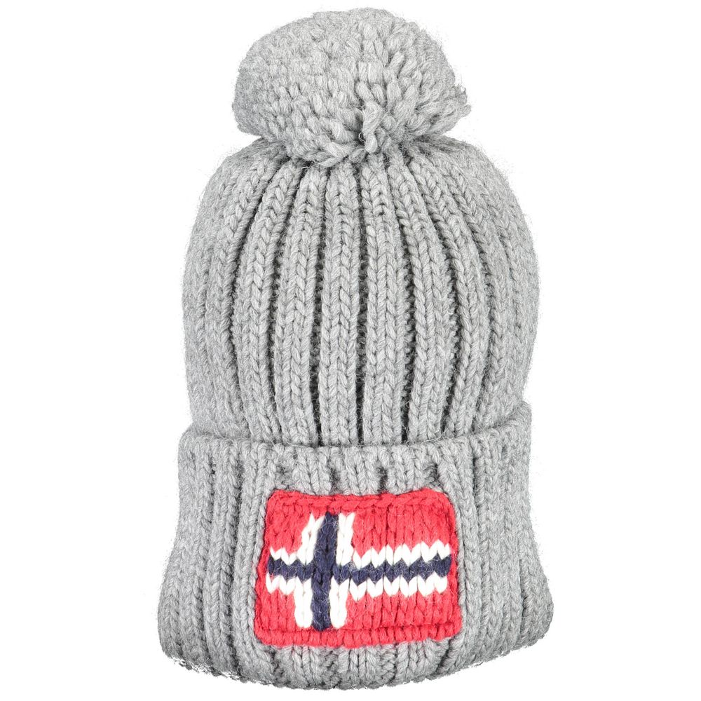 Napapijri Gray Acrylic Men Hat - ACCEXO