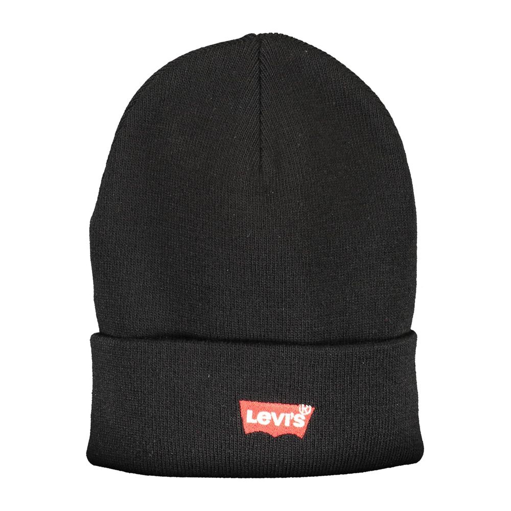 Levi's Black Acrylic Men Cap - ACCEXO