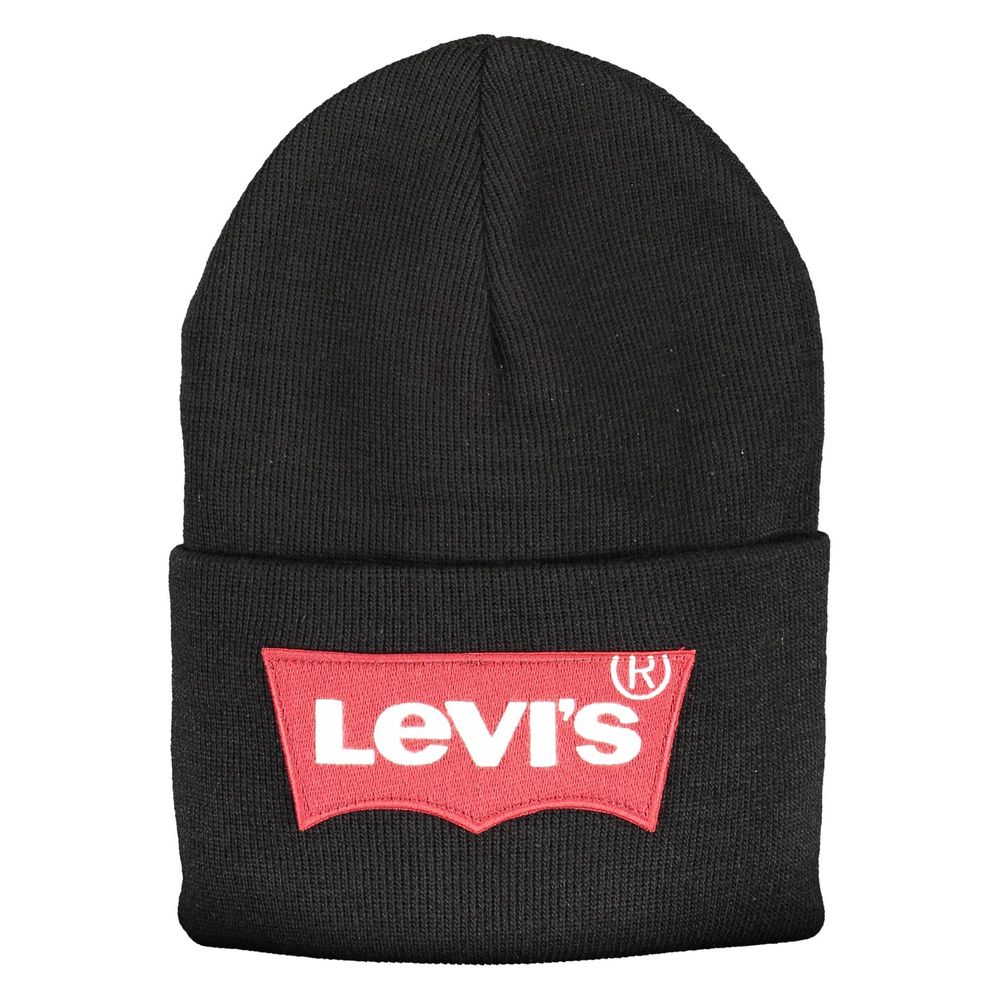 Levi's Black Acrylic Men Cap - ACCEXO