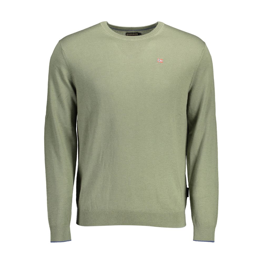 Napapijri Green Wool Men Sweater - ACCEXO