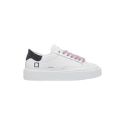 D.A.T.E Beige Leather Sneaker