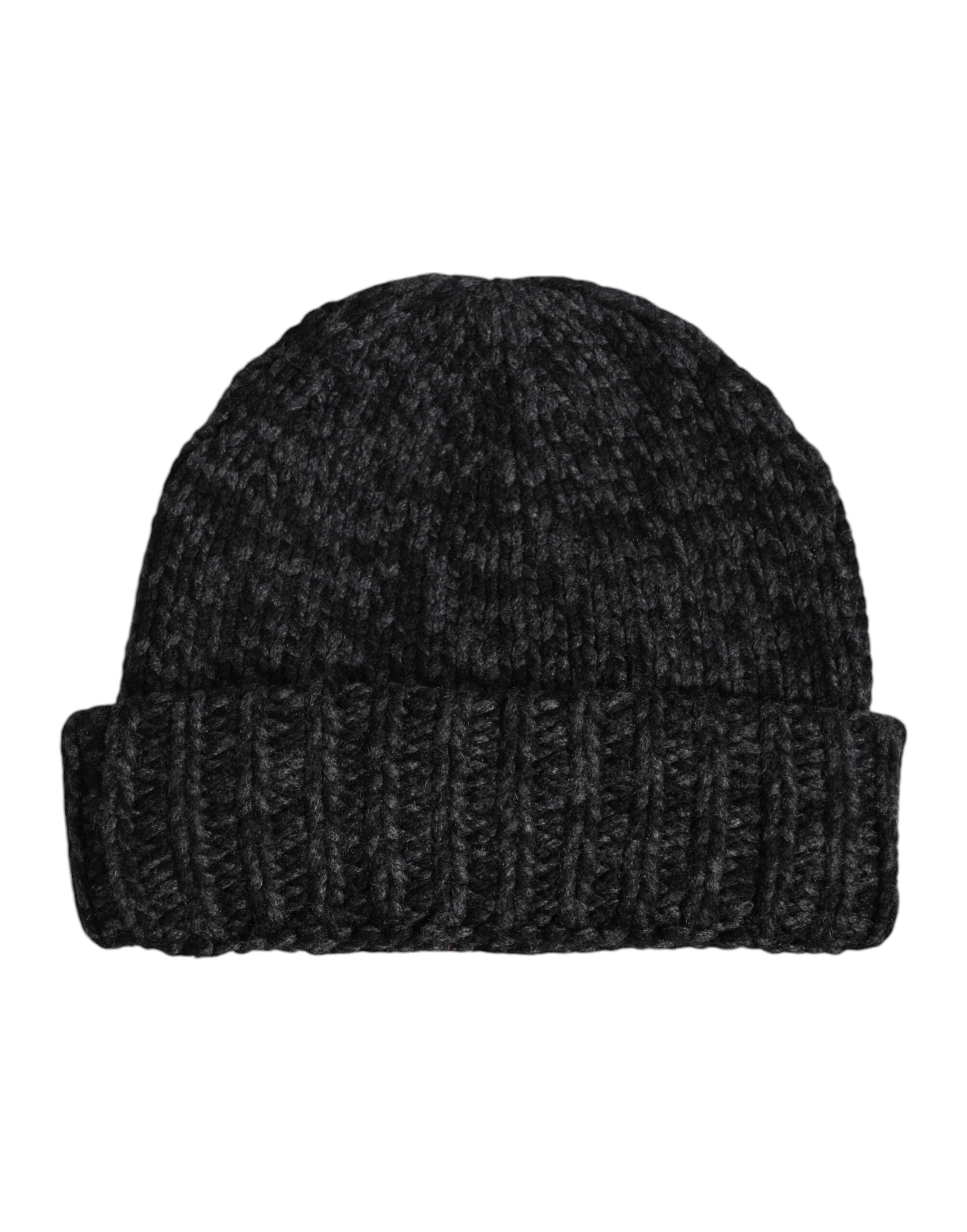 Dolce & Gabbana Gray Cashmere Knitted Winter Beanie Hat - ACCEXO
