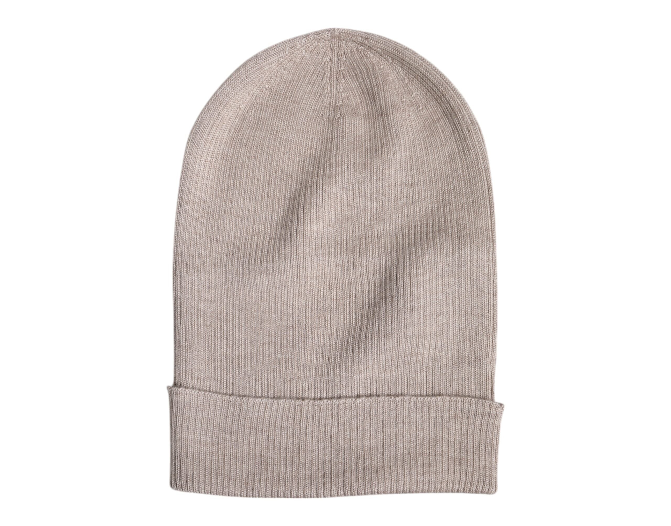 Dolce & Gabbana Beige Cashmere Knitted Winter Beanie Hat - ACCEXO