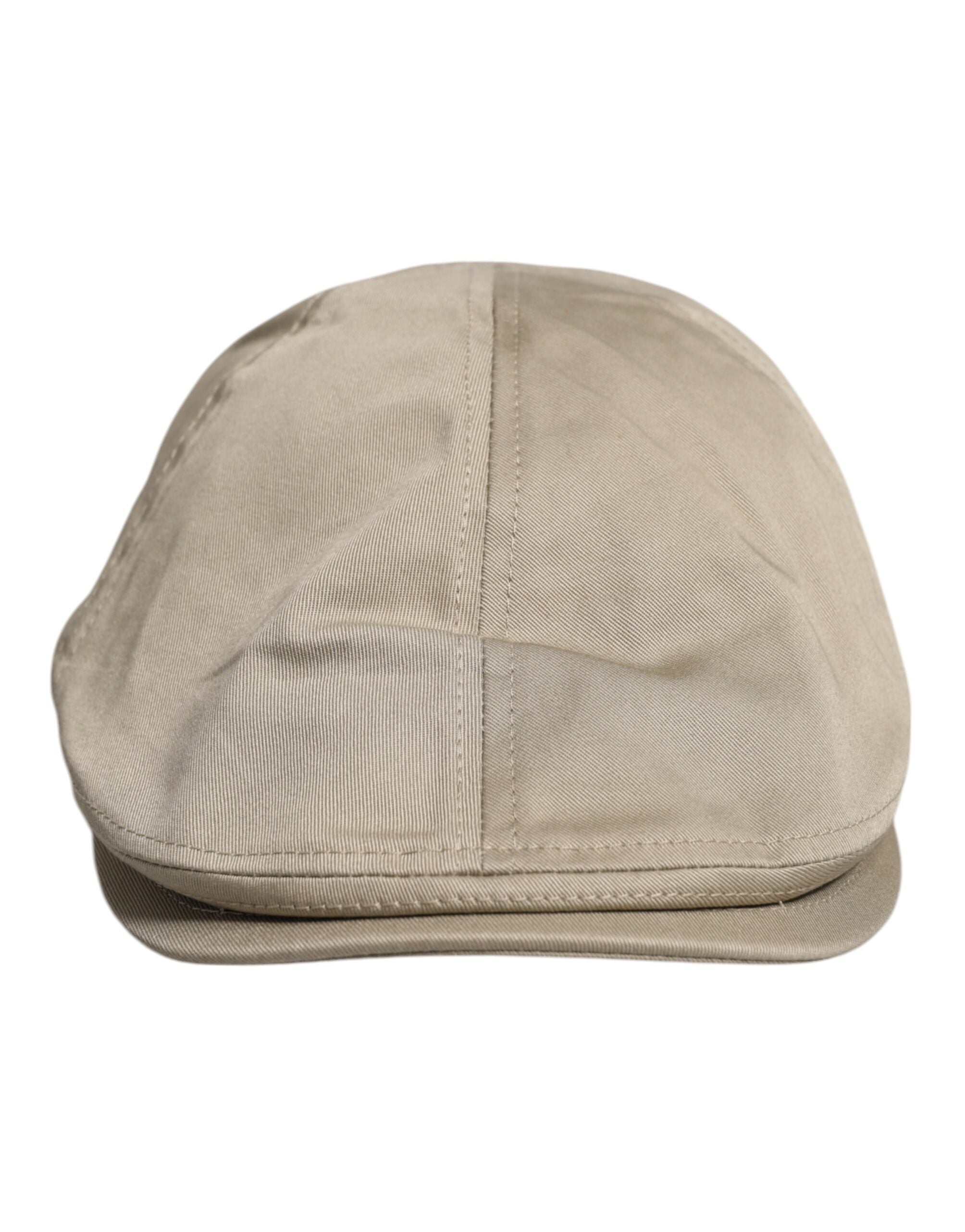 Dolce & Gabbana Beige Cotton Newsboy Capello Cabbie Hat - ACCEXO