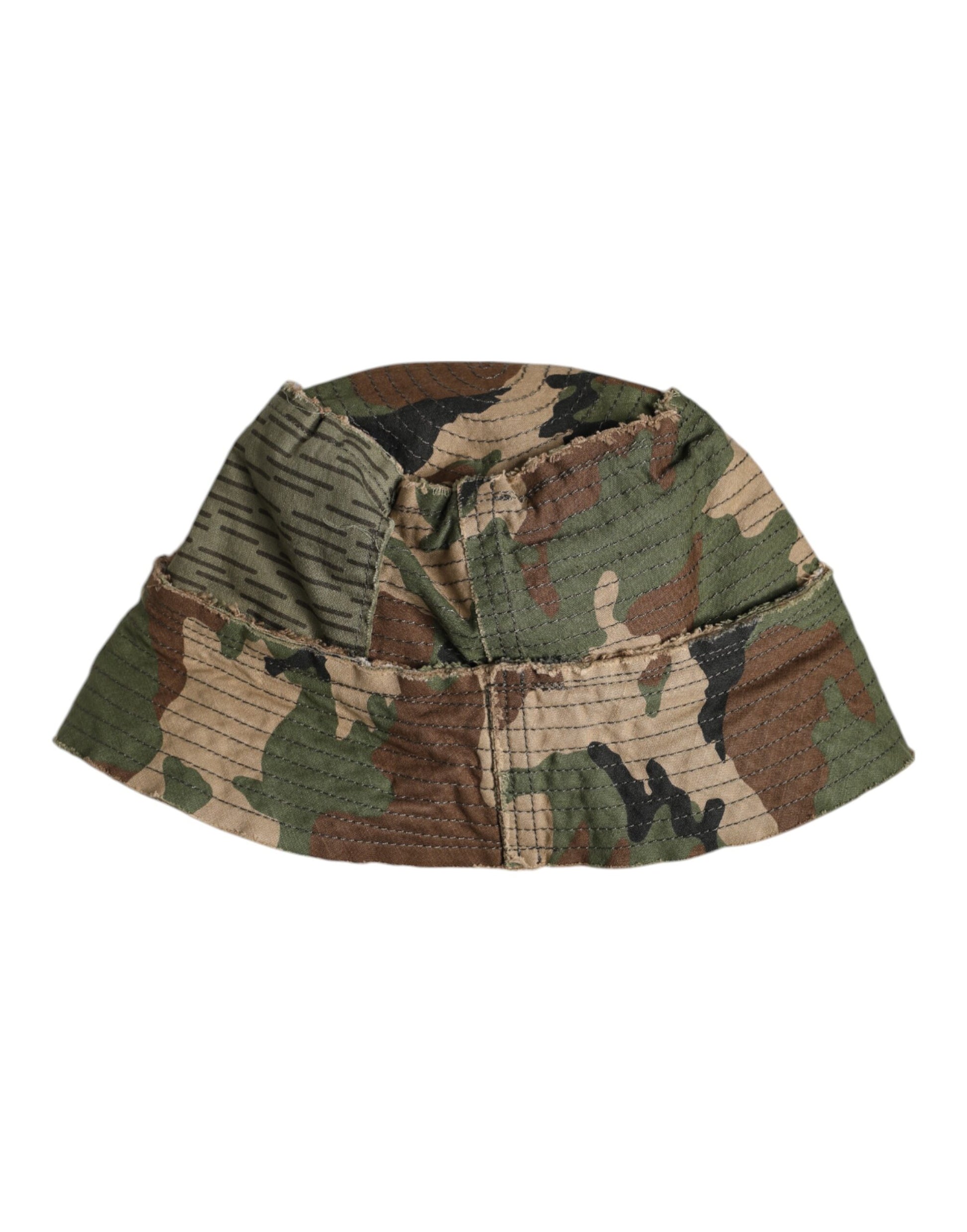 Dolce & Gabbana Multicolor Leopard Embellish Wide Brim Bucket Hat - ACCEXO