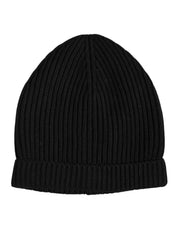 Dolce & Gabbana Black Cashmere Knitted Winter Beanie Hat - ACCEXO