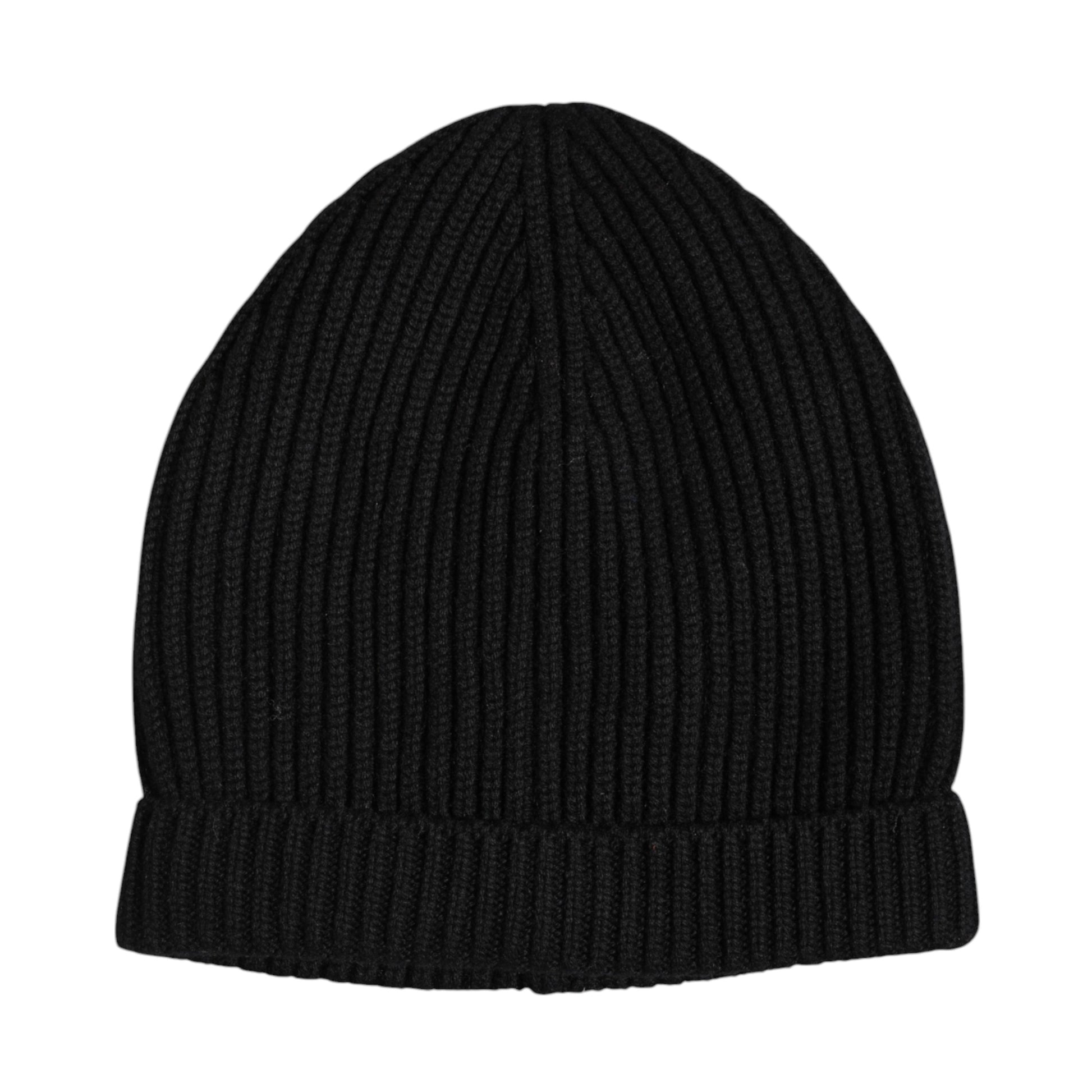 Dolce & Gabbana Black Cashmere Knitted Winter Beanie Hat - ACCEXO