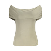 Guess Jeans Green Modal Tops & T-Shirt