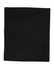Dolce & Gabbana Black Cashmere Knitted Neck Warmer Foulard Scarf