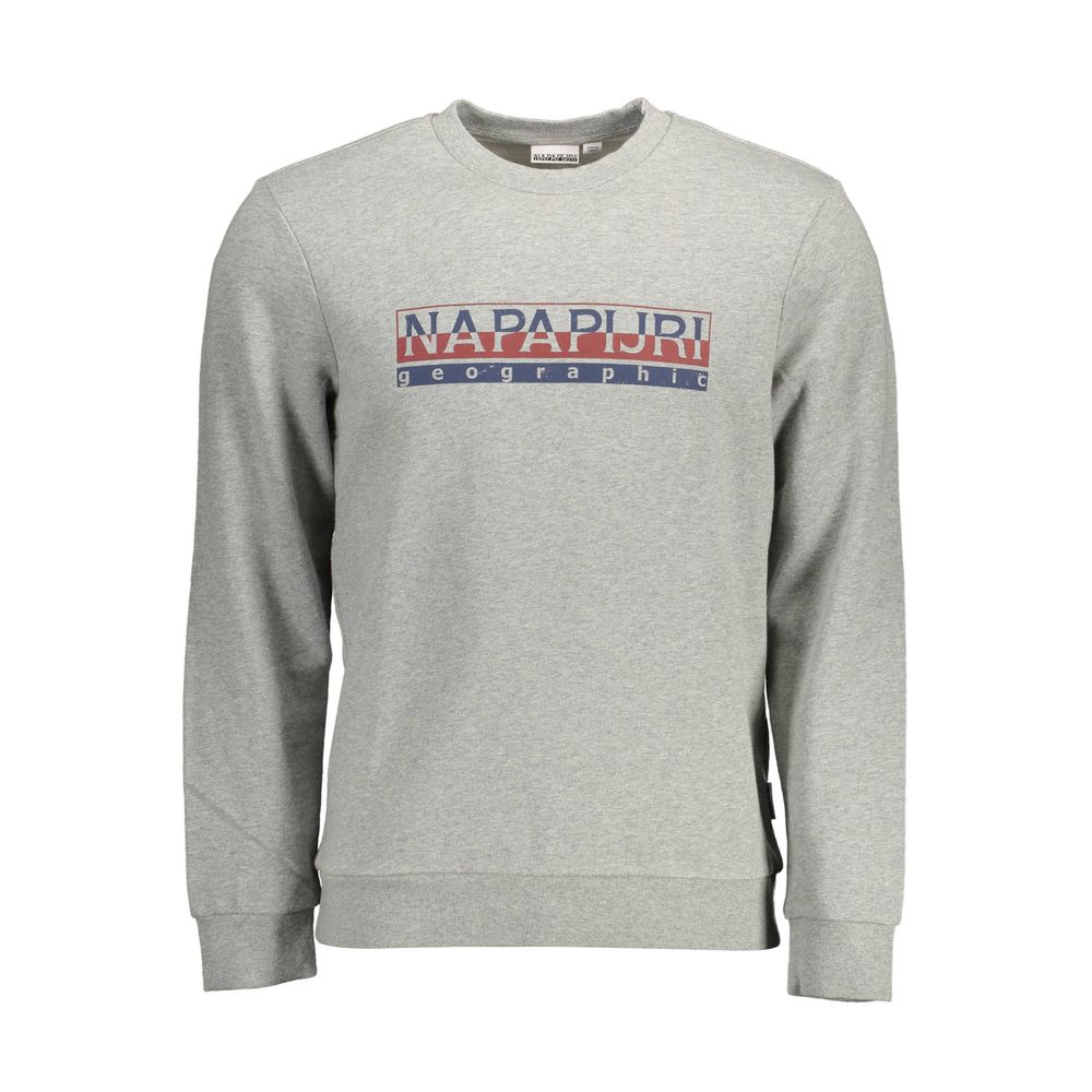 Napapijri Gray Cotton Men Sweater - ACCEXO