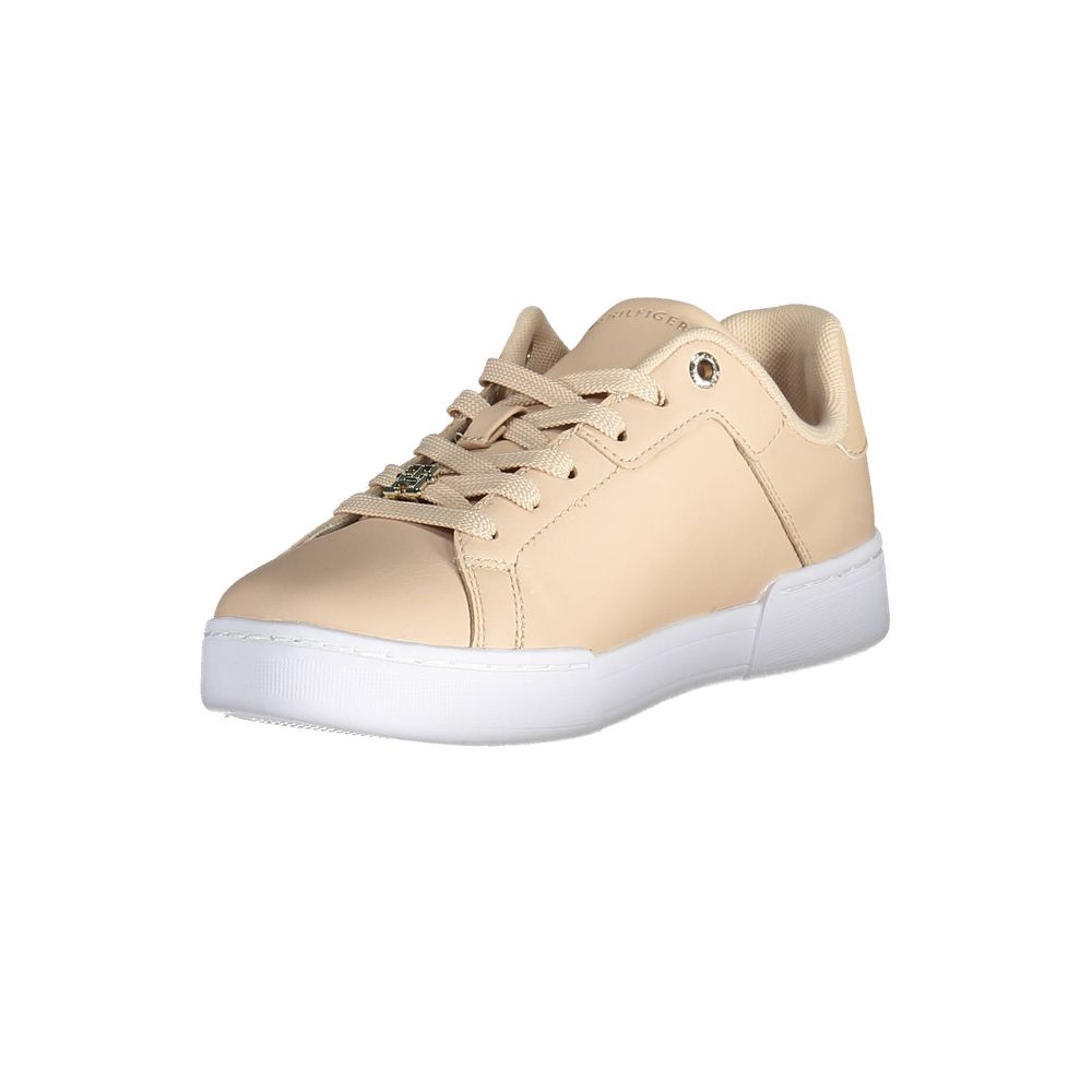 Tommy Hilfiger Pink Leather Women Sneaker - ACCEXO