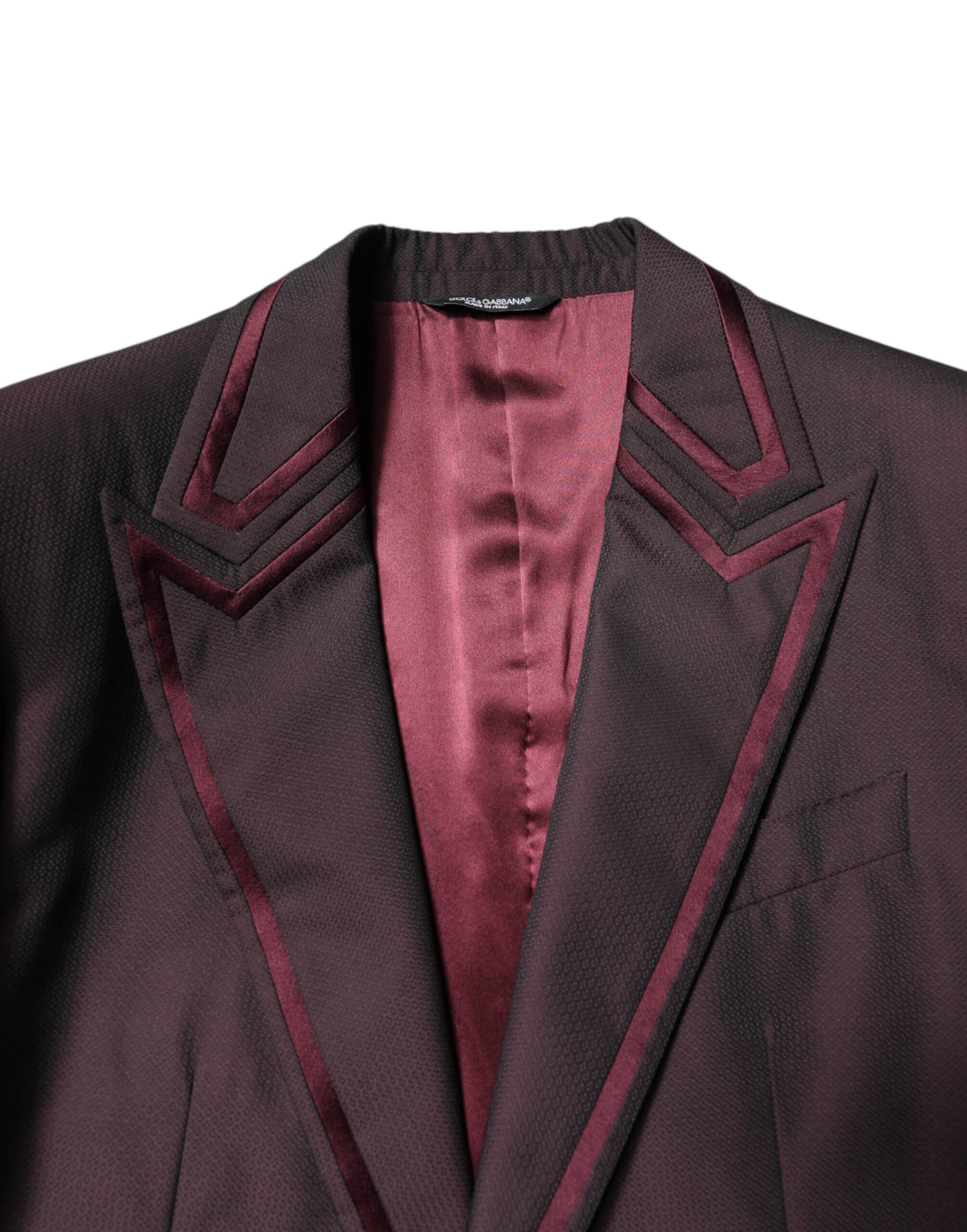 Dolce & Gabbana Maroon Single Breasted Formal 2 Piece Suit - ACCEXO