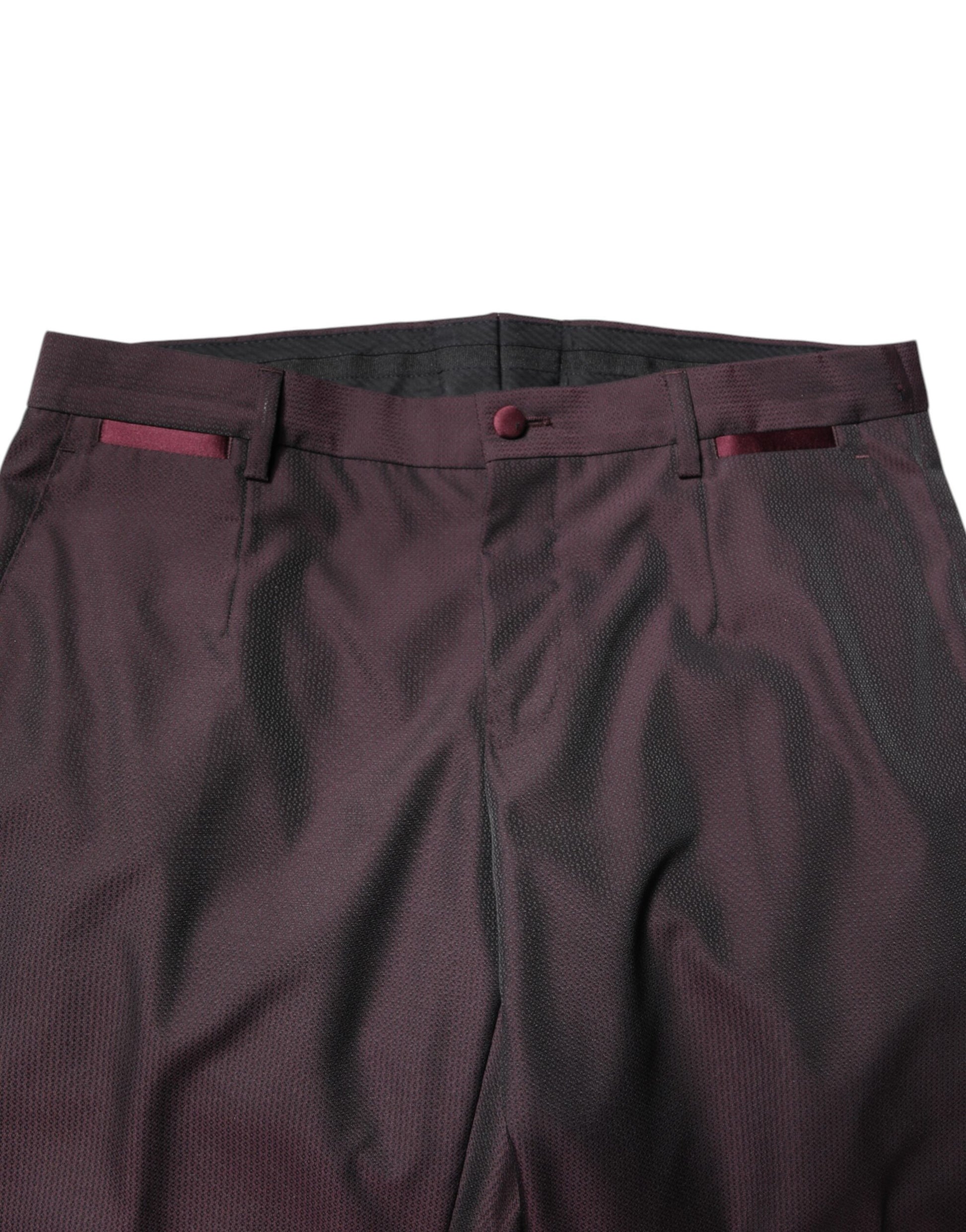 Dolce & Gabbana Maroon Single Breasted Formal 2 Piece Suit - ACCEXO