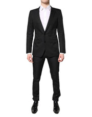 Dolce & Gabbana Black Single Breasted Formal 2 Piece Suit - ACCEXO