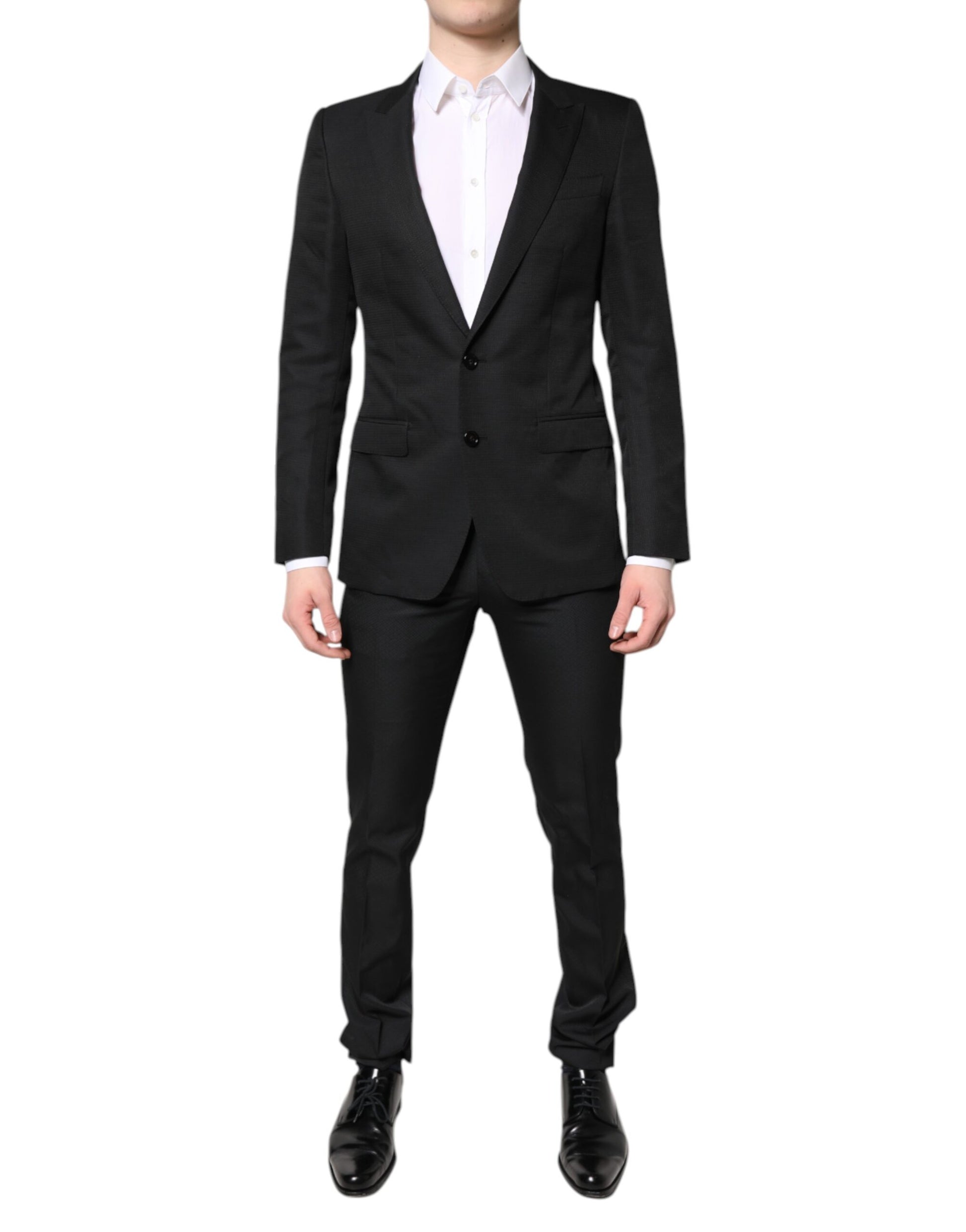 Dolce & Gabbana Black Single Breasted Formal 2 Piece Suit - ACCEXO