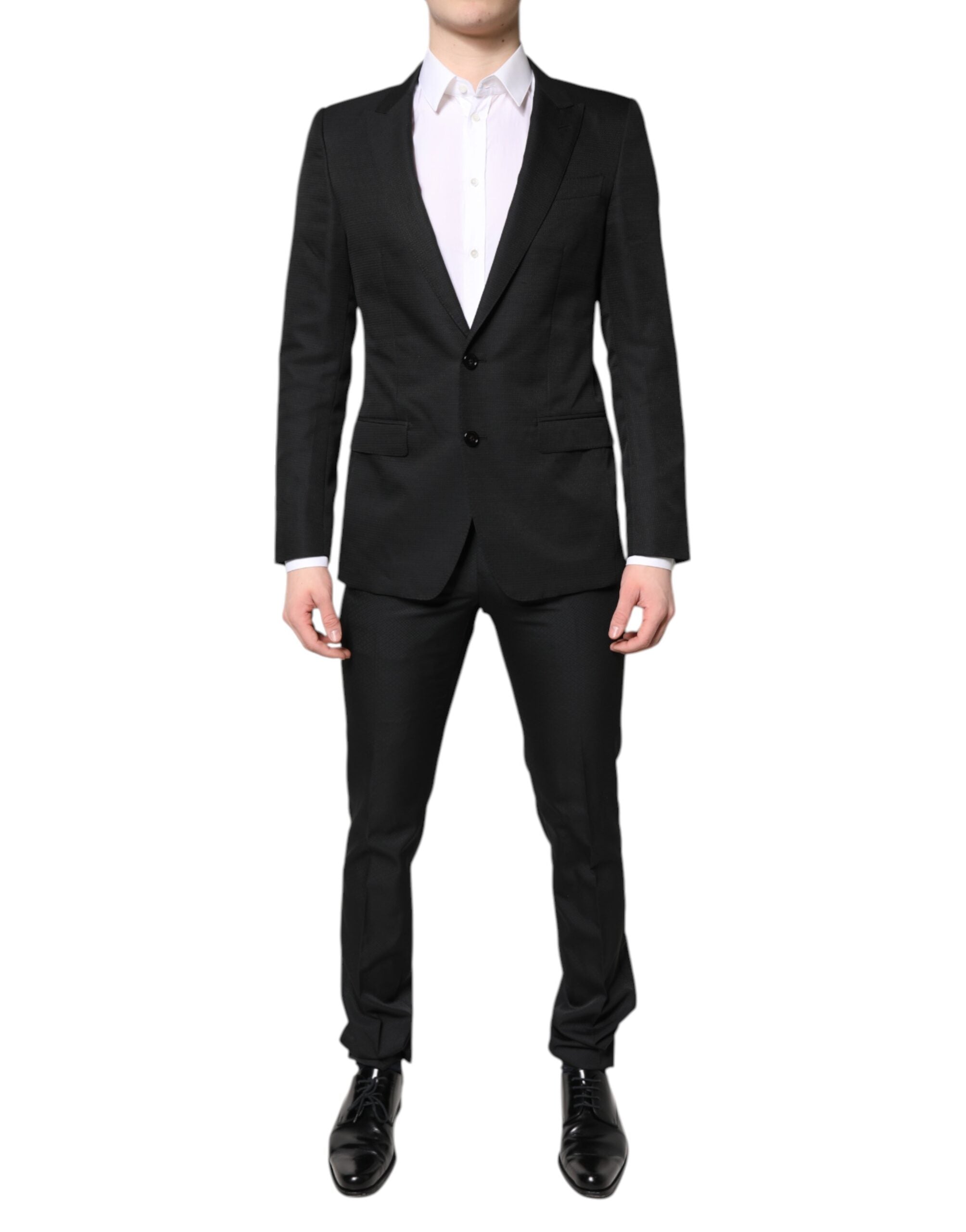 Dolce & Gabbana Black Single Breasted Formal 2 Piece Suit - ACCEXO