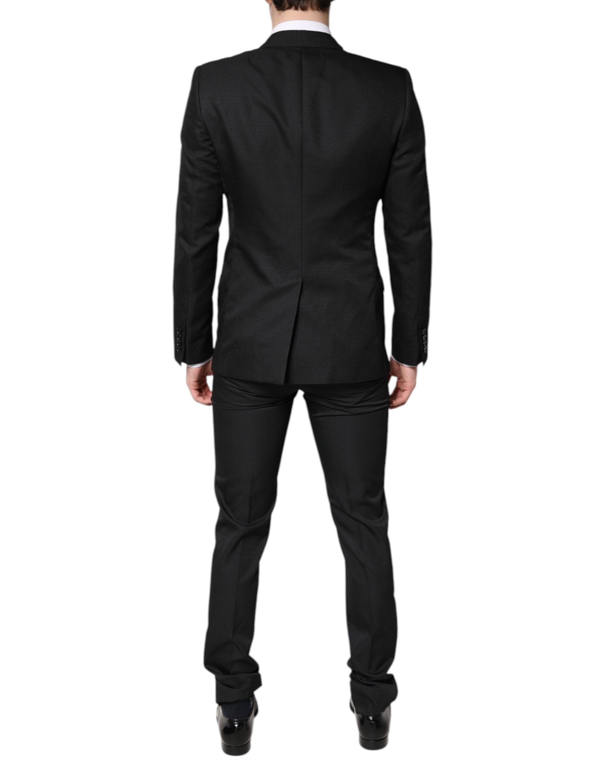 Dolce & Gabbana Black Single Breasted Formal 2 Piece Suit - ACCEXO