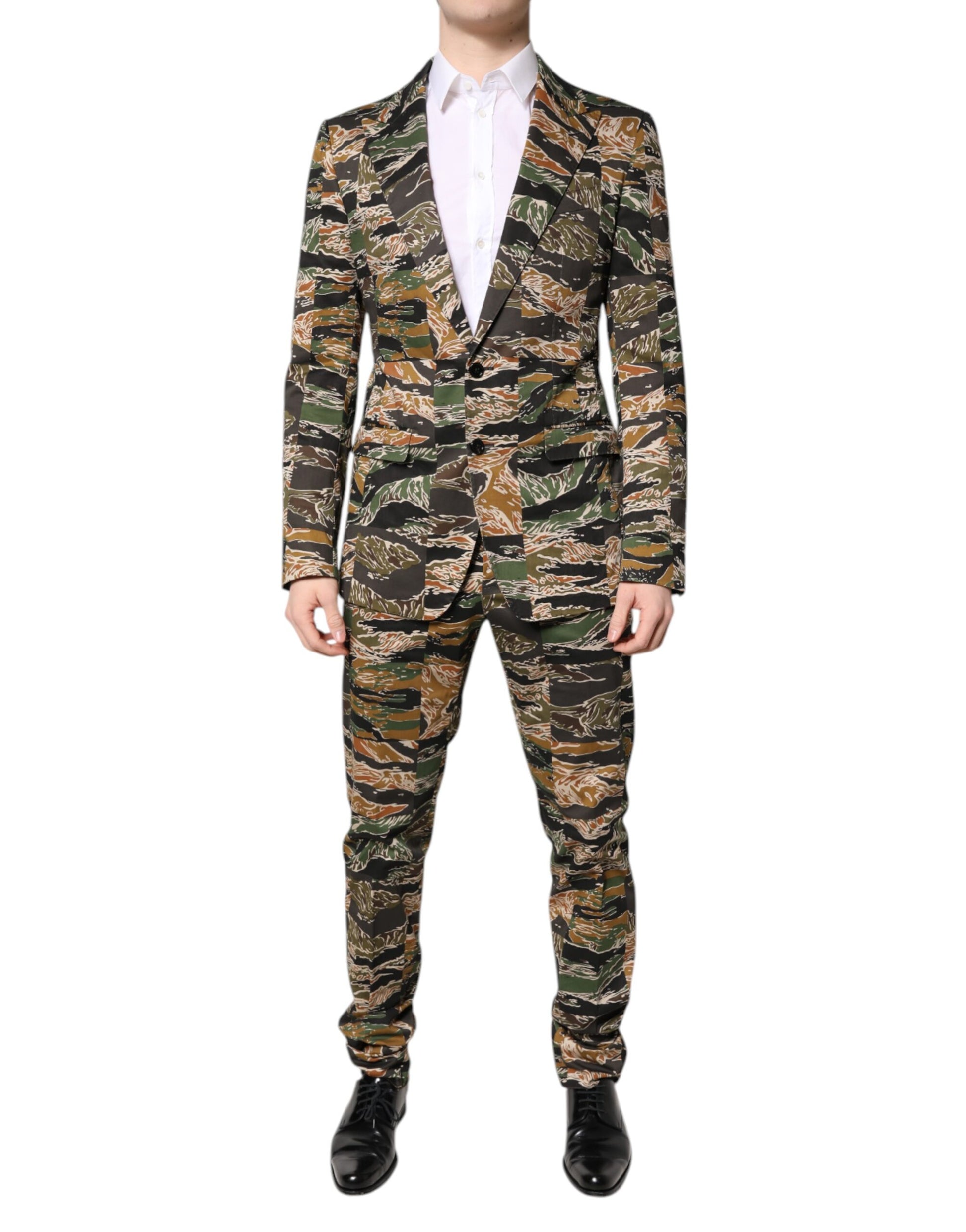 Dolce & Gabbana Multicolor TAORMINA Single Breasted 2 Piece Suit - ACCEXO