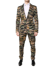 Dolce & Gabbana Multicolor TAORMINA Single Breasted 2 Piece Suit - ACCEXO