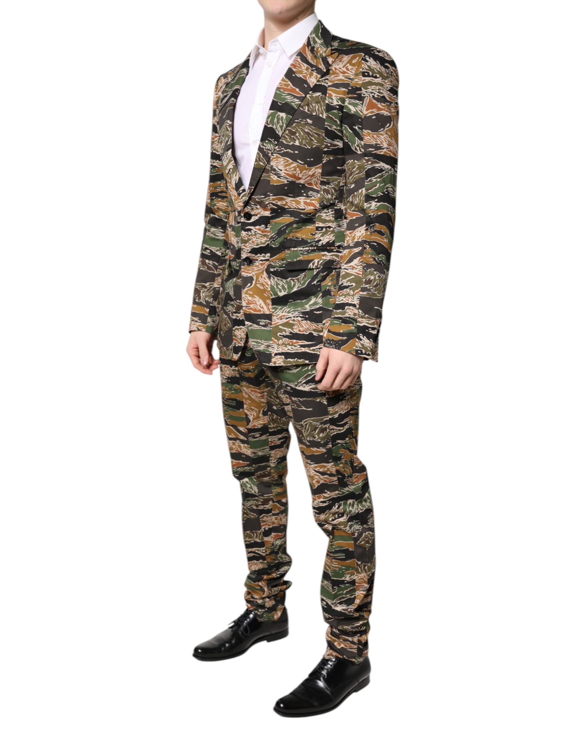 Dolce & Gabbana Multicolor TAORMINA Single Breasted 2 Piece Suit - ACCEXO