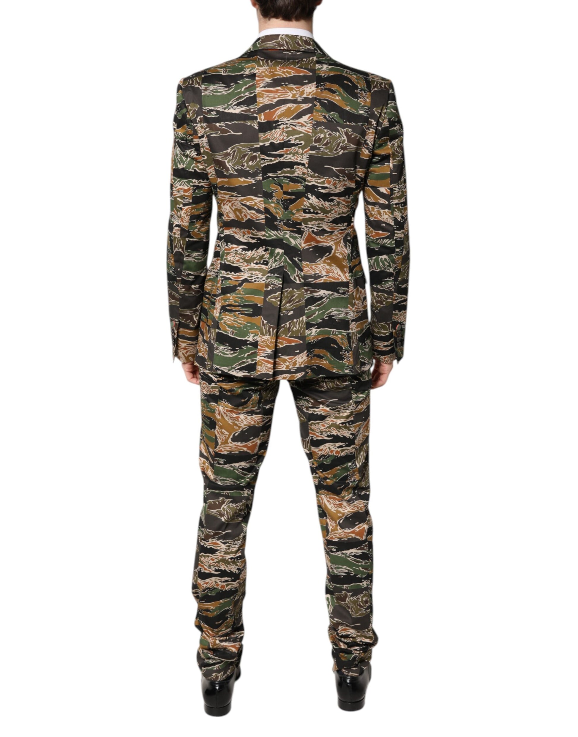 Dolce & Gabbana Multicolor TAORMINA Single Breasted 2 Piece Suit - ACCEXO