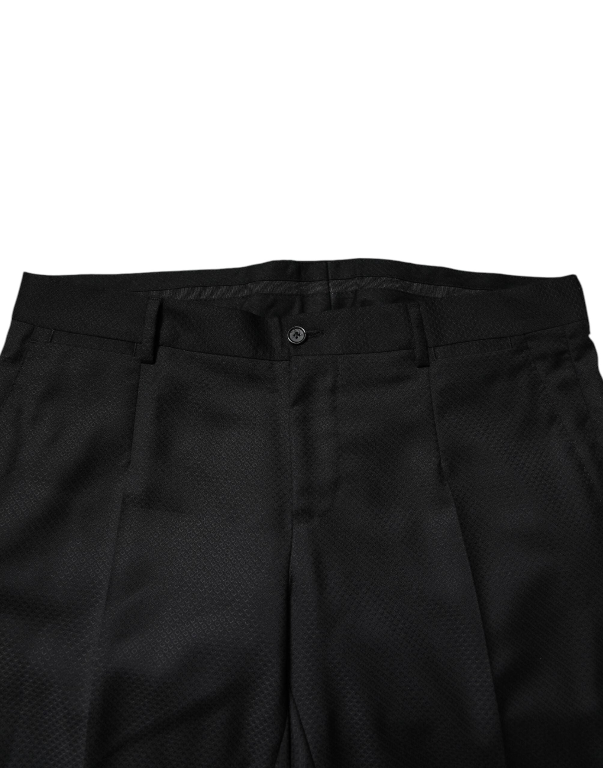 Dolce & Gabbana Black Wool Single Breasted 2 Piece Suit - ACCEXO