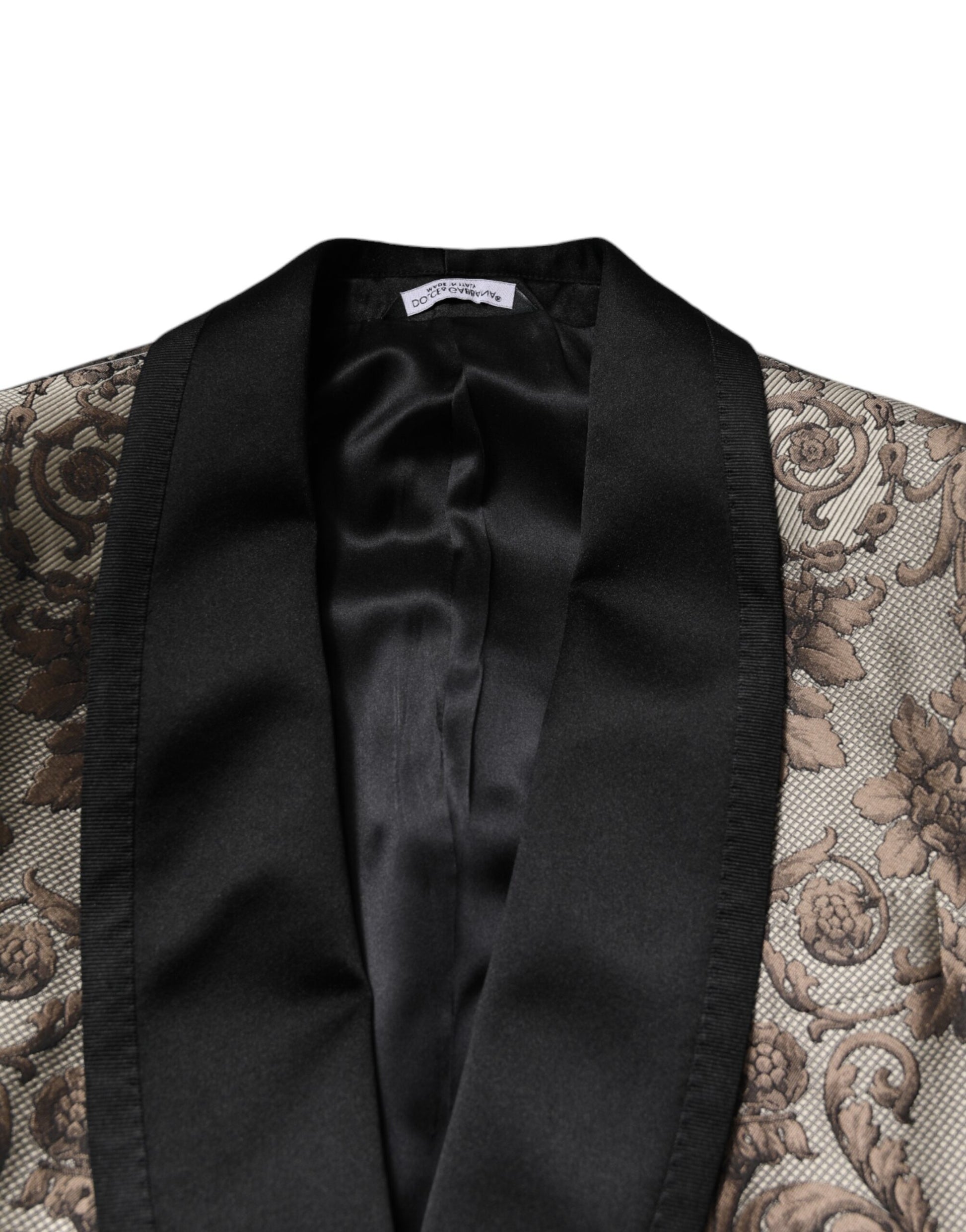 Dolce & Gabbana Multicolor Jacquard Single Breasted 3 Piece Suit - ACCEXO