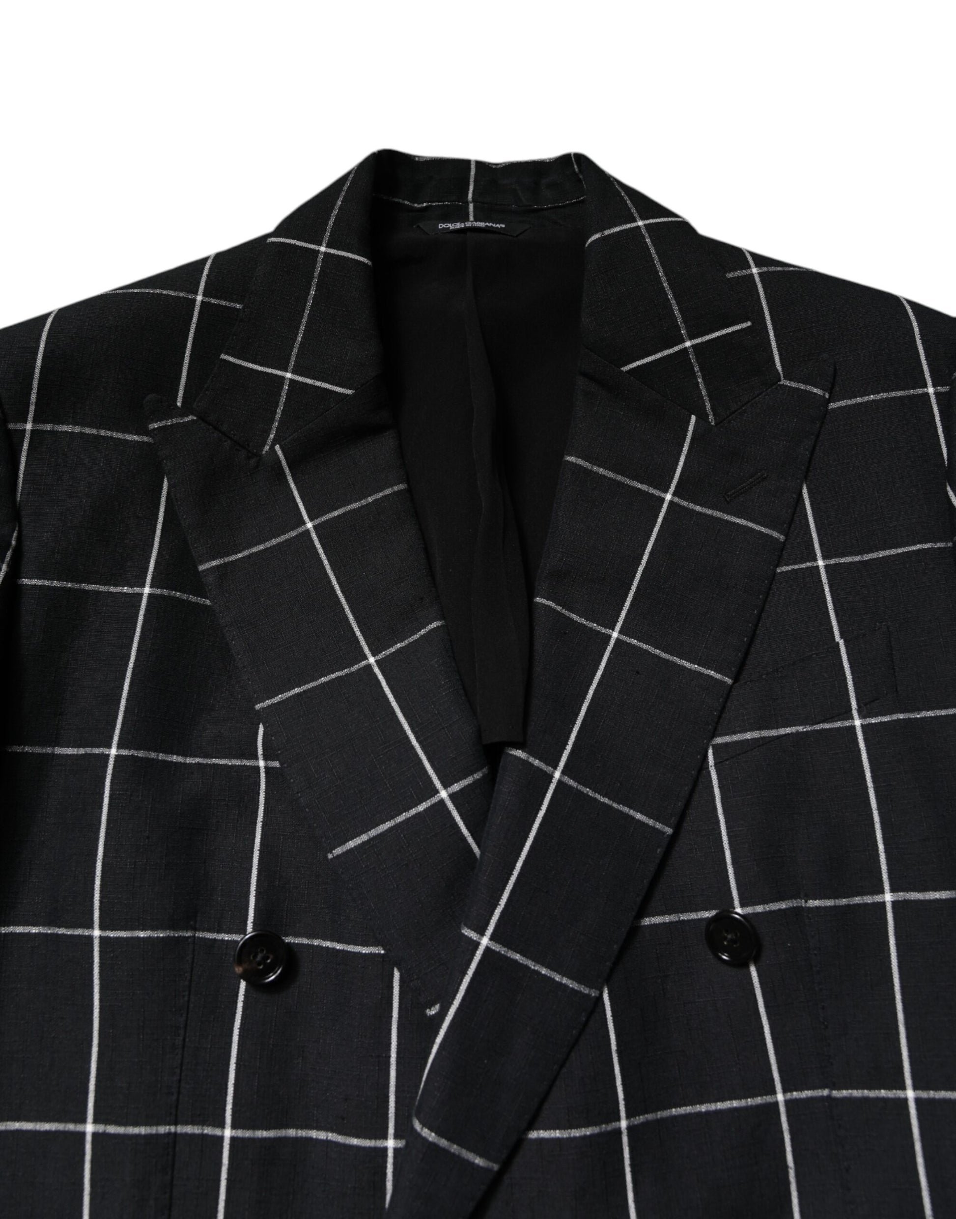 Dolce & Gabbana Black TAORMINA Double Breasted 2 Piece Suit - ACCEXO