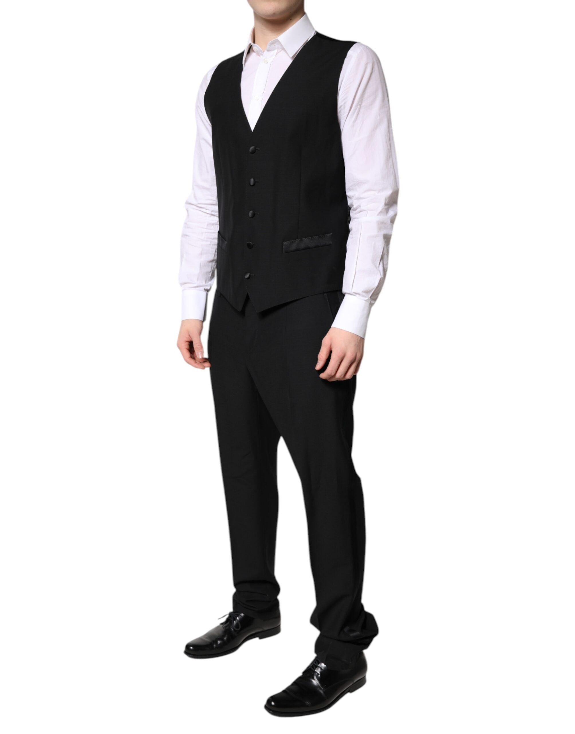 Dolce & Gabbana Black Single Breasted Formal 3 Piece Suit - ACCEXO