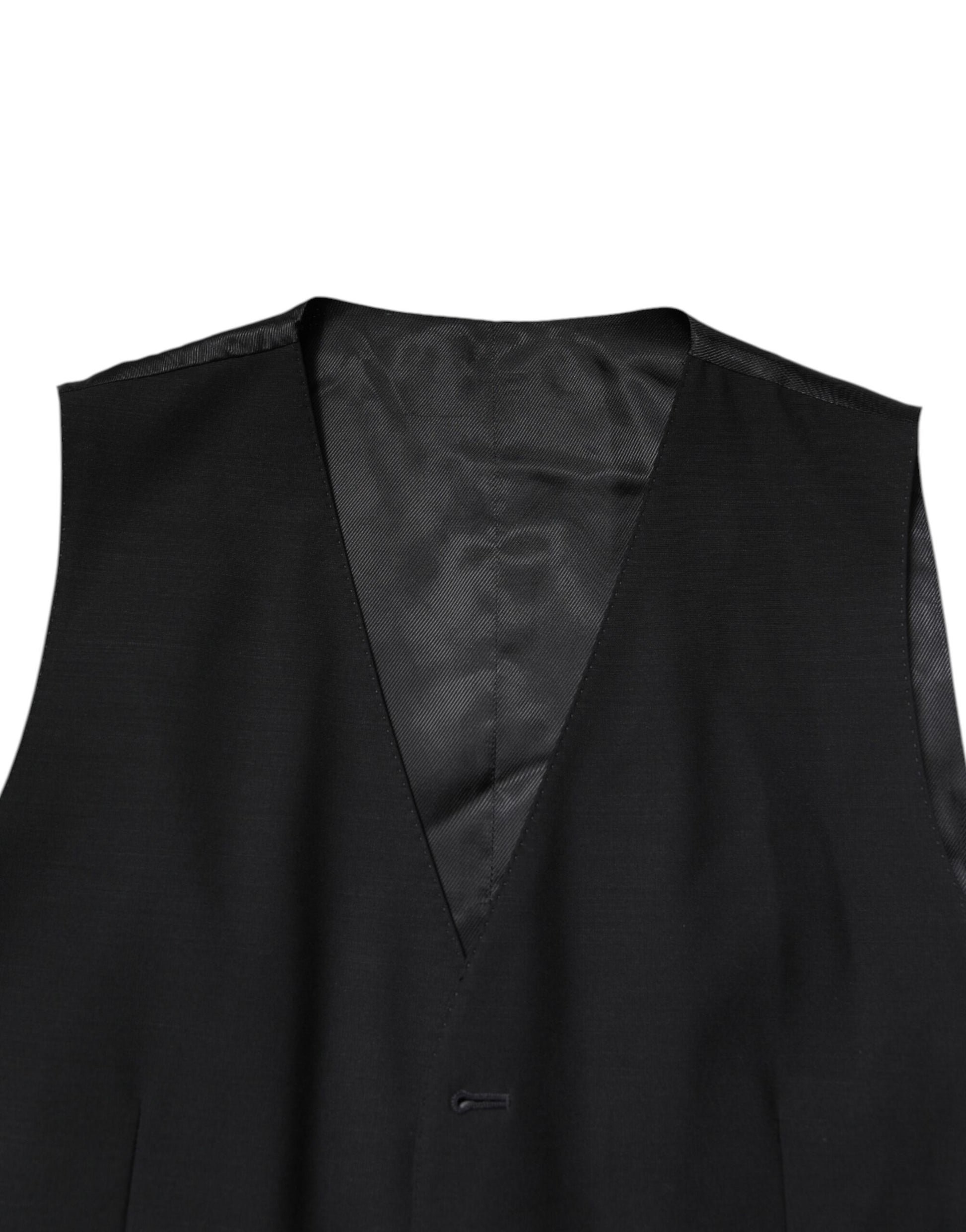 Dolce & Gabbana Black Single Breasted Formal 3 Piece Suit - ACCEXO